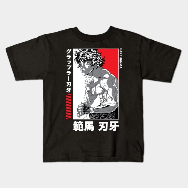 Baki Hanma Kids T-Shirt by NightHunter